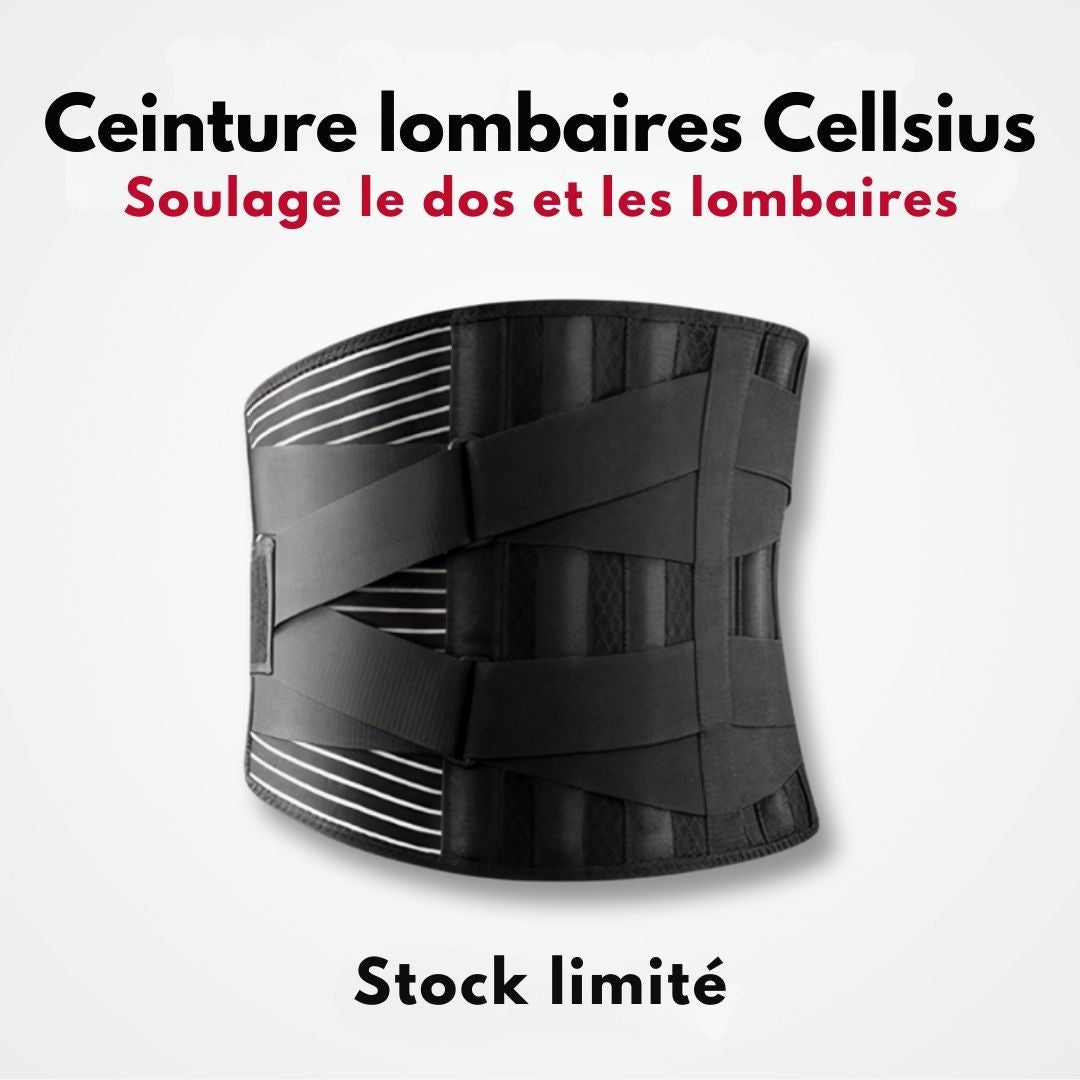 Ceinture Lombaires Premium Cellsius - Le secret pour des activités sans douleur