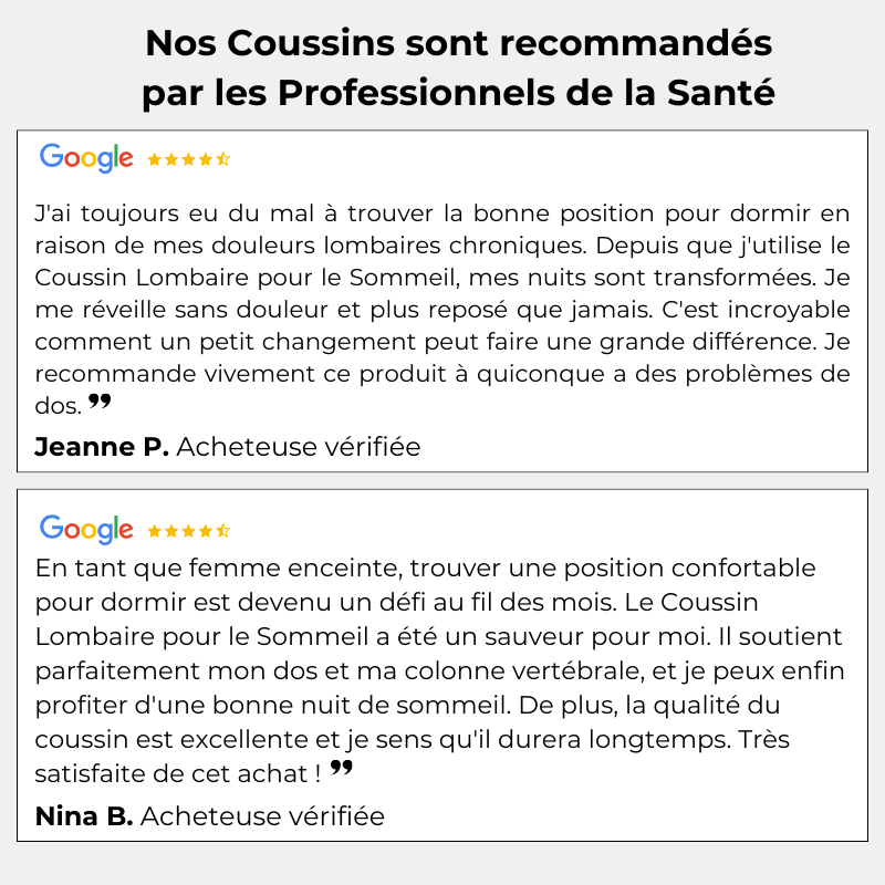 Coussin Orthopédique Lombaires Cellsius - Soulage les douleurs dorsales