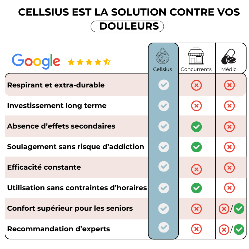 Coussin Orthopédique Dossier Cellsius - Soulage les douleurs lombaires et dorsales